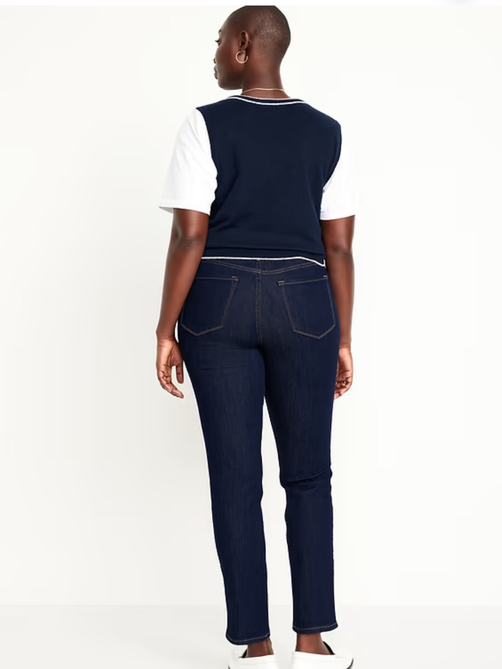 Old Navy High-Waisted Wow Straight Ankle Jeans Size 14 Long Tall